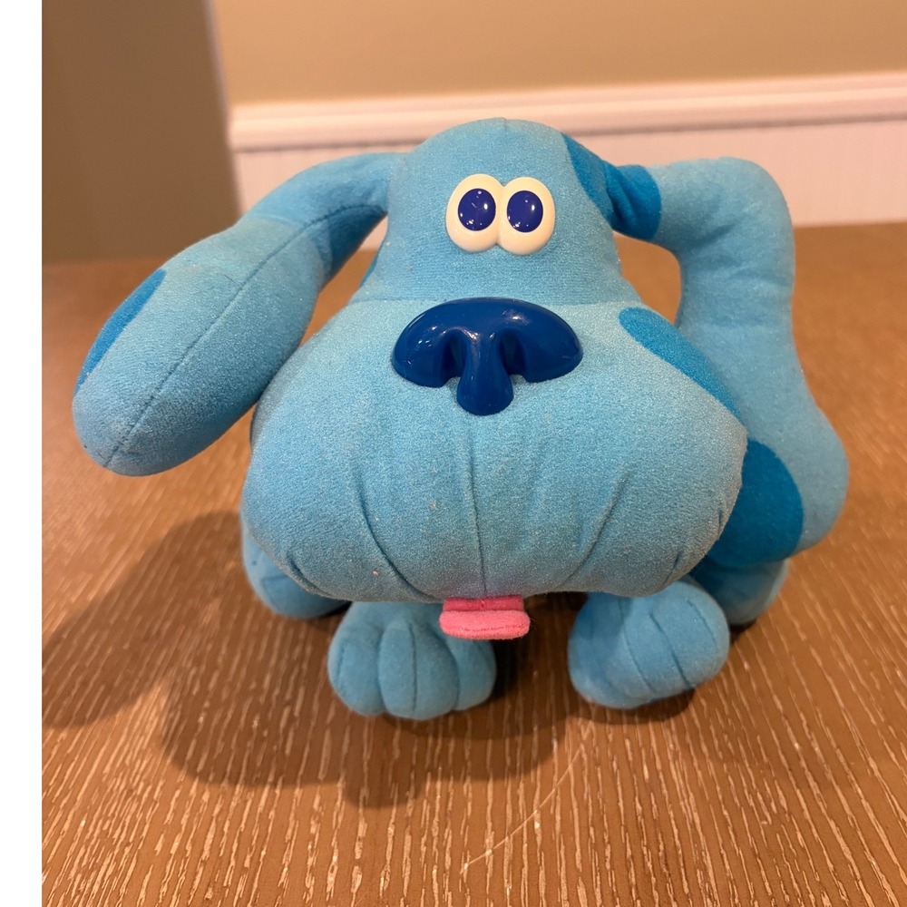 Vintage 1997 Tyco Blues Clues Pose-A-Blue Plush Stuffed Dog Toy 39955 Nick